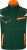 James & Nicholson - Workwear Vest (dark green/orange)