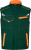 James & Nicholson - Workwear Sommer Softshell Gilet (dark green/orange)