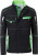 James & Nicholson - Workwear Winter Softshell Jacke (black/lime green)