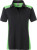 James & Nicholson - Damen Workwear Polo (black/lime green)