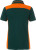 James & Nicholson - Damen Workwear Polo (dark green/orange)