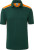 James & Nicholson - Herren Workwear Polo (dark green/orange)