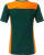 James & Nicholson - Ladies' Workwear T-Shirt (dark green/orange)