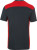 James & Nicholson - Herren Workwear T-Shirt (carbon/red)