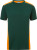 James & Nicholson - Herren Workwear T-Shirt (dark green/orange)