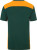 James & Nicholson - Men's Workwear T-Shirt (dark green/orange)
