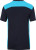James & Nicholson - Herren Workwear T-Shirt (navy/turquoise)
