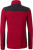 James & Nicholson - Ladies' knitted Workwear Fleece Jacket (red melange/black)