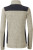 James & Nicholson - Ladies' knitted Workwear Fleece Jacket (stone melange/black)