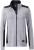 James & Nicholson - Ladies' knitted Workwear Fleece Jacket (white melange/carbon)