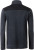 James & Nicholson - Herren Workwear Strickfleece Jacke (carbon melange/black)