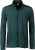 James & Nicholson - Herren Workwear Strickfleece Jacke (dark green melange/black)