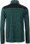 James & Nicholson - Men's knitted Workwear Fleece Jacket (dark green melange/black)