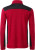 James & Nicholson - Men's knitted Workwear Fleece Jacket (red melange/black)