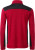 James & Nicholson - Herren Workwear Strickfleece Jacke (red melange/black)