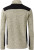 James & Nicholson - Men's knitted Workwear Fleece Jacket (stone melange/black)