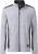 James & Nicholson - Herren Workwear Strickfleece Jacke (white melange/carbon)