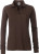 James & Nicholson - Ladies' Workwear Polo Pocket longsleeve (brown)