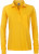 James & Nicholson - Damen Workwear Polo mit Brusttasche langarm (gold yellow)