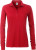 James & Nicholson - Damen Workwear Polo mit Brusttasche langarm (red)