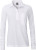 James & Nicholson - Ladies' Workwear Polo Pocket longsleeve (white)