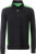 James & Nicholson - Workwear Halfzip Sweat (black/lime green)