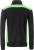 James & Nicholson - Workwear Halfzip Sweat (black/lime green)