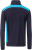 James & Nicholson - Workwear Halfzip Sweat (navy/turquoise)