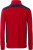 James & Nicholson - Workwear Halfzip Sweater (red/navy)