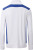 James & Nicholson - Workwear Halfzip Sweater (white/royal)