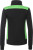 James & Nicholson - Damen Workwear Sweat Jacke (black/lime green)