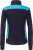 James & Nicholson - Ladies' Workwear Sweat Jacket (navy/turquoise)