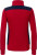 James & Nicholson - Damen Workwear Sweat Jacke (red/navy)