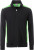 James & Nicholson - Men's Workwear Sweat Jacket (black/lime green)