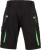 James & Nicholson - Workwear Bermuda (black/lime green)