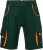 James & Nicholson - Workwear Bermuda (dark green/orange)