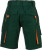 James & Nicholson - Workwear Bermuda (dark green/orange)
