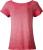 James & Nicholson - Damen Vintage T-Shirt (chili)