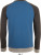 SOL’S - Heavy Raglan Sweater 3-farbig (slate blue/charcoal melange)