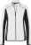 James & Nicholson - Damen Stretch Fleecejacke (off white/carbon)