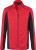 James & Nicholson - Men's Stretch Fleecejacket (red/carbon)