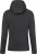 James & Nicholson - Herren Kapuzen Stretch Fleecejacke (black/carbon)