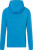 James & Nicholson - Men's Hooded Stretch Fleecejacket (bright blue/navy)