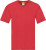 Fruit of the Loom - Herren Original V-Neck T-Shirt (red)