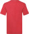 Fruit of the Loom - Herren Original V-Neck T-Shirt (red)
