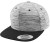 Flexfit - Stripes Melange Crown Snapback (Grey (Stripes Melange)/Black)