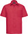 Russell - Men´s Short Sleeve Poly-Cotton Easy Care Poplin Shirt (Classic Red)