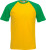 Fruit of the Loom - Shortsleeve Baseball T (Sunflower/Kelly Green)