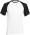 Fruit of the Loom - Shortsleeve Baseball T (White/Black)