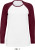 white/burgundy